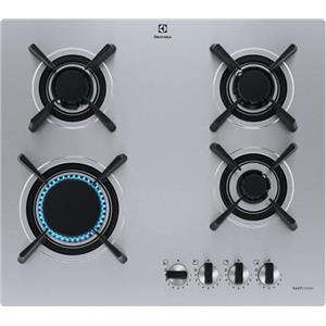 Electrolux KGU643723Z - Piano cottura 4 fuochi gas, 60x53 cm, colore Inox
