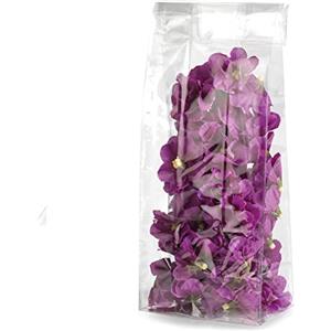 PNP Buste Trasparenti Crystal 8x24 4cm - 100 Pezzi - Con Fondo Quadro - 40 Micron