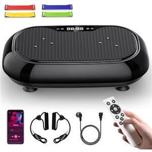 Xoeminor Vibration Plate, Pedana con Telecomando e Display LED per Allenamento a Casa e Ufficio, Pedana Vibrante per Circolazione Gambe e Rilassamento Muscolare