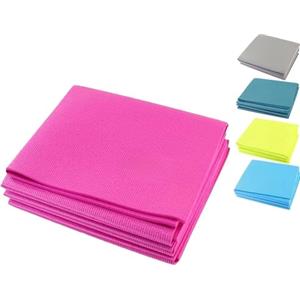 Yasta Tappetino Palestra Yoga Pieghevole Pilates 4mm PVC Antiscivolo Materassino Fitness 173x61 cm per Esercizi Sportivi ed Allenamento Tappeto Ginnastica Da Casa