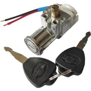 LeeQinersw Serratura per Scatola Batteria al Litio per Bicicletta Elettrica Serratura a Testa più Grande Installazione Semplice con 2 Chiavi Robusto Interruttore