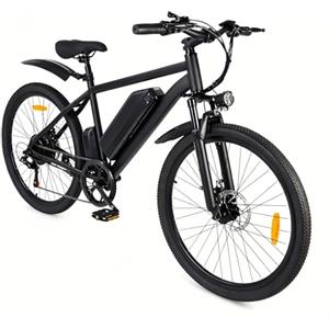 Generic Mountain bike elettrica da 26 pollici per adulti, con batteria rimovibile da 48 V, 10,4 Ah, motore da 250 W, display LCD, 7 velocità e pneumatici larghi antiscivolo da 26 x 1,95 pollici