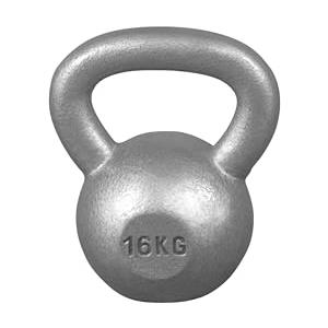 GORILLA SPORTS® Kettlebell 2-32 kg, Singolo/Set, Ghisa, Nero/Argento