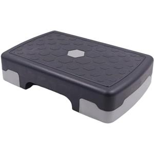 Generico Fitness Step - Attrezzatura Per Piattaforma Di Allenamento Con Superficie Antiscivolo, Stepper Aerobico Regolabile Per Esercizi Cardio E Sessioni Di Tonificazione Del Corpo, Strumento Di Allenamento D