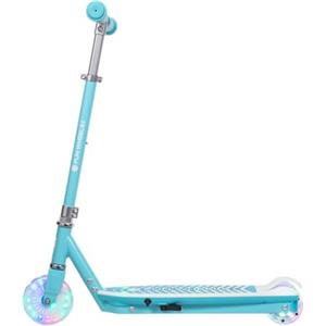 Rebel Electro Rebel Fun Wheels Light Electric Hulajnoga - Monopattino elettrico per bambini, illuminazione a LED, altezza regolabile 8 km/h, colore: Blu
