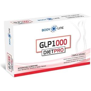 Bodyline GLP-1000 DIETPRO - Con Berberina e Cromo Picolinato, Gelso Bianco e Caffè Verde - Controllo Appetito, Glicemia, Brucia Grassi, Saziante