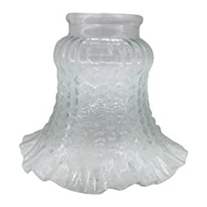 artigianatodaloise Vetro di ricambio paralume per applique abat-jour e lampadari trasparente Made in Italy