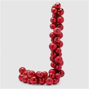 EDG - Enzo De Gasperi Festone Natalizio con Palline di Natale L170 cm 4 Varianti (1pz) Rosso