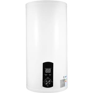 OUBUBY Caldaia elettrica da 80 l, 2000 W, 220 V, ad appesa, risparmio energetico, scaldabagno, contenitore smaltato, schermo LED