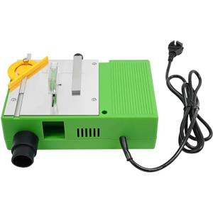 Royyalpa Mini sega circolare da tavolo, verde, mini sega elettrica da tavolo, multifunzione, per uso domestico, lavori di lavorazione del legno, 265 x 195 x 83 mm