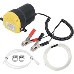 Yasta Pompa Olio Motore Estrazione Elettrica 12V Kit Travaso Aspira Liquidi Diesel Gasolio e Carburante per Cambio Olio Veloce Auto Moto e Barca Portata 1.5L/min