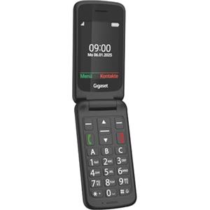 Gigaset GL595 Klapphandy mit SOS-Taste, 2,8 Zoll-Farbdisplay, Schwarz | Tasti grandi, resistente a polvere e spruzzi, senza contratto