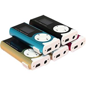 Foemey Mini USB lettore clip lettore MP3 schermo LCD 16GB mini SD TF card