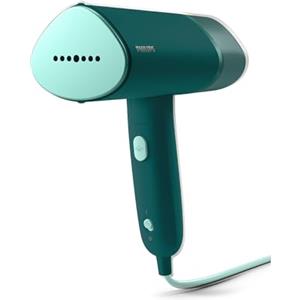 Philips Serie 3000 Stiratrice Verticale a Vapore Portatile, 1000W, 20 g/min di vapore, serbatoio dell'acqua estraibile da 120 ml, piastra riscaldata, Pieghevole, Verde Scuro, STH3020/70