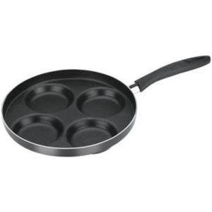 Tescoma Padella Quattro Cerchi Antiaderente 24 cm - Ideale per Pancake, Uova e Hamburger