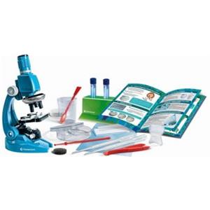 Clementoni Microscopio Super - Kit Scientifico per Bambini 8 Anni con 3 Lenti di Ingrandimento Professionali fino a 1200x e 50 Esperimenti