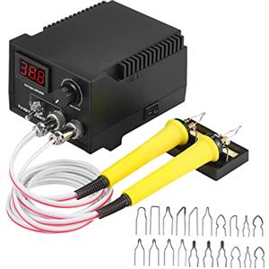 Geevorks Kit di pirografia su legno professionale per saldatura Station con basi della piromazione, temperatura regolabile 0-800 °C, per incisione su legno (60 W 220 V)