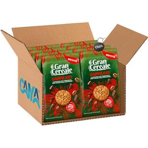 CAIYA Gran Cereale Biscotti Caffe 100% Arabica con Fiocchi di Avena e Pepite di Cioccolato Fondente 280g [CAIYA® BOX da 8 Confezioni]