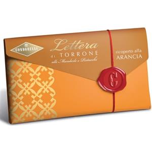 Condorelli Torrone Morbido Condorelli Mandorle e Pistacchi Ricoperto Arancia Astuccio 100 g