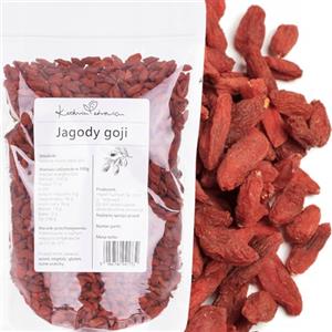 Kuchnia Zdrowia Bacche di Goji Essiccate 100% Naturali 500g - Superfood Ricco di Fibre, Proteine e Antiossidanti per Snack, Muesli, Dolci | KUCHNIA ZDROWIA