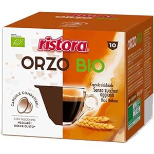RISTORA ORZO BIOLOGICO 10 CAPSULE COMPATIBILI CON NESCAFE' DOLCE GUSTO