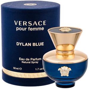 Versace Dylan Blue Pour Femme Eau de Parfum 50 ml - Fragranza Floreale Fruttata con Ribes Nero e Mela Granny Smith