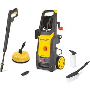 Stanley Idropulitrice SXPW19BX | ad Alta Pressione | per Auto ed Esterni Casa | con Lavapavimenti e Spazzola Fissa | Pressione max. 150 bar | Portata max. 440 l/h | Assorbimento 1900 W