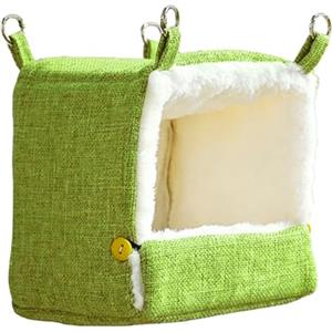 Generisch Amaca riscaldata con 5 livelli di temperatura - Letto per uccelli, per pappagallini ondulati, gabbia con casetta, per casa, esterno, balcone, interno, giardino, cortile, inseparabile, cacata