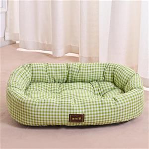 Odot Cuccia Cane Interno Taglia Grande Media, Animale Cuccia Cane Esterno, Stampa a scacchi Rettangolo Gatto Divano per Piccolo Letto Gatti, Fondo Antiscivolo, Lavabile (Verde frutta,XS)