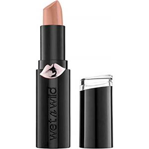 Wet n Wild, Megalast Lipstick, Rossetto Matte Idratante di Lunga Durata, Formula Extra-morbida con Microsfere, Never Nude