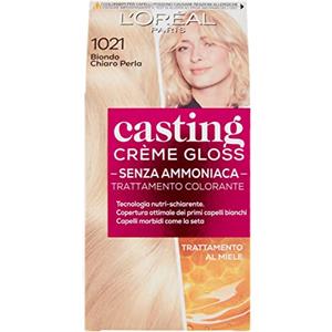 L'Oréal Paris Casting Crème Gloss - Colore Trattamento Senza Ammoniaca 1021 Biondo Chiaro Perla