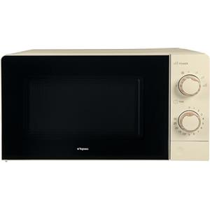 Tognana Iridea, Forno a microonde 20 L con funzione grill e scongelamento e piatto in vetro 24,5 cm, Champagne