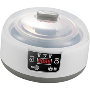 perfk Yogurtiera Macchina elettrica per yogurt, Funzione di temporizzazione a basso rumore Yogurt Contenitore interno professionale in acciaio