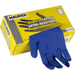 MAURER Guanti in lattice monouso ambidestri Confezione 50 Pz Tg L Maurer