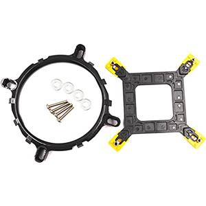 MinnowXY Supporto per ventola CPU Ventole di Raffreddamento del PC Radiatore Supporto Dissipatore di Calore Stabile Pratico Facile Installare per LGA775 115X 1366 Plastica