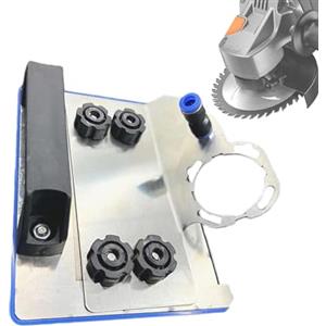 Generic Supporto per smerigliatrice angolare, strumento per smussare piastrelle, per smerigliatrice angolare, per smussatura di piastrelle in metallo a 45 gradi, accessorio professionale per