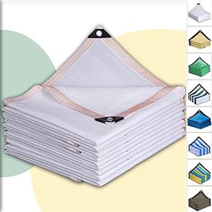 Earnmore Rete ombreggiante per esterni 4x4m Vela solare con effetto ombreggiante al 90% Rete ombreggiante UV Traspirante Raffreddamento Reti da giardino per balconi Rete frangivento Stabile