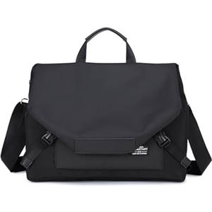 FANDARE Ultraleggero Borsa a tracolla Uomo Borsa Donna Borse a spalla Borsa Sportivo con scomparto per laptop indipendente Borsello Borse Messenger Borse Ufficio Università Insegnanti Borselli Nera