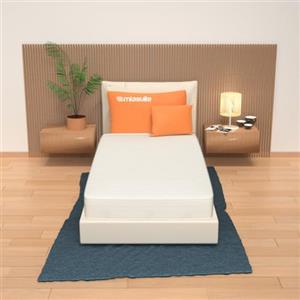 MiaSuite i sogni italiani Materasso 75x180 cm alto 10 cm, per lettino - Pieghevole, Rivestimento Aloe Vera, Anallergico, Antiacaro - Plus H10