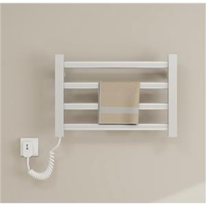 Generic Smiclo Asciugamano riscaldato Intelligente, radiatore a Parete a Parete da 80 w a Parete a Temperatura costante, Piccolo radiatore a Portata di Asciugamani elettrici per Il Bagno 4 ba White Left Line
