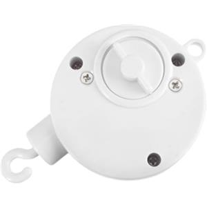 Sosoport Carillon Elettrico per Culla Campanello Musicale Bianco in Plastico Design a Gancio, Giocattolo Educativo Musicale per Ragazzo Ragazza e Decorazione per Lettino