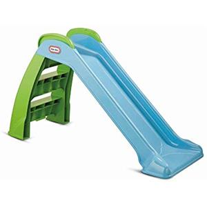 Little Tikes Scivolo - Per Interni o Esterni - Giocattolo da Giardino e Attività all'Aperto per Bambini, Resistente, Stabile, Blu e Verde, Età 18 Mesi +
