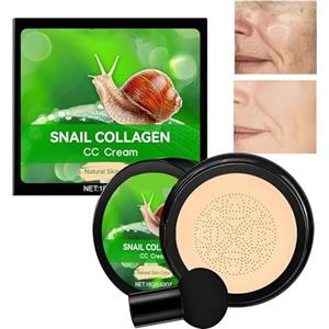 Generico Fondotinta CC Cream - Correttore Impermeabile | Crema CC Leggera a Cuscino Idratante per Pelli Secche Grasse Sensibili con Ritocco Giornaliero