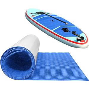 Generico Grip Surfboard Mat 120x30CM Pad Tavola da Surf Eva Trazione sups Traction Pad Deck Grip Matte Antiscivolo Autoadesivo per Pavimenti, Trimmbar, per su-p, Surf, Skimboard E Altro