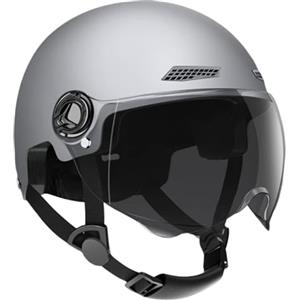 FmtwPhn Casco Monopattino Elettrico Adulti, Cascos Da Moto Per Uomini E Donne Con Visiera Parasole, Da Pattinaggio Per Adulti, Da Scooter Altamente Protettivi, Assorbimento Degli Urti (54-62 Cm)