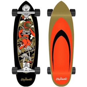 CNSTZX Surfskate Carver Skateboard per Carving Pumpping, 81 × 25 cm, in legno d'acero skateboard, cuscinetti a sfera ABEC-11, per giocatori avanzati (Space Surf)
