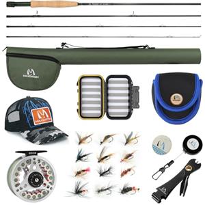 M MAXIMUMCATCH Maxcatch Extreme - Kit combinato per pesca a mosca da 3/5/6/8 pesi, canna da mosca e mulinello, con custodia protettiva da viaggio