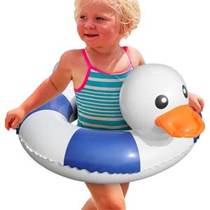Generico Salvagente Per Nuoto Per Bambini - Materiale In PVC Morbido Bianco, Salvagente Per Nuoto A Forma Di Acqua, Cerchio Colorato Per Spruzzi Del Lago Per Bambini, Tubo Di Galleggiamento In Vinile Sp