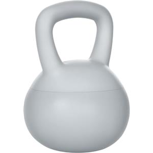 SPORTNOW Kettlebell 4/6/8/10/12kg per Workout Casa, Palestra, Allenamento Spalle e Bicipiti, in Plastica e Sabbia Metallica, Grigio