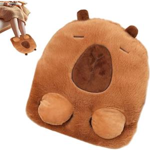 Generico Scaldapiedi Elettrico Peluche 3 Livelli - Scaldapiedi a Forma di Animale da Sotto la Scrivania,2 in 1 Termoforo per Inverno Casa Donne Freddo